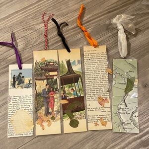 (5x) CUSTOM Vintage Bookmarks 🔖